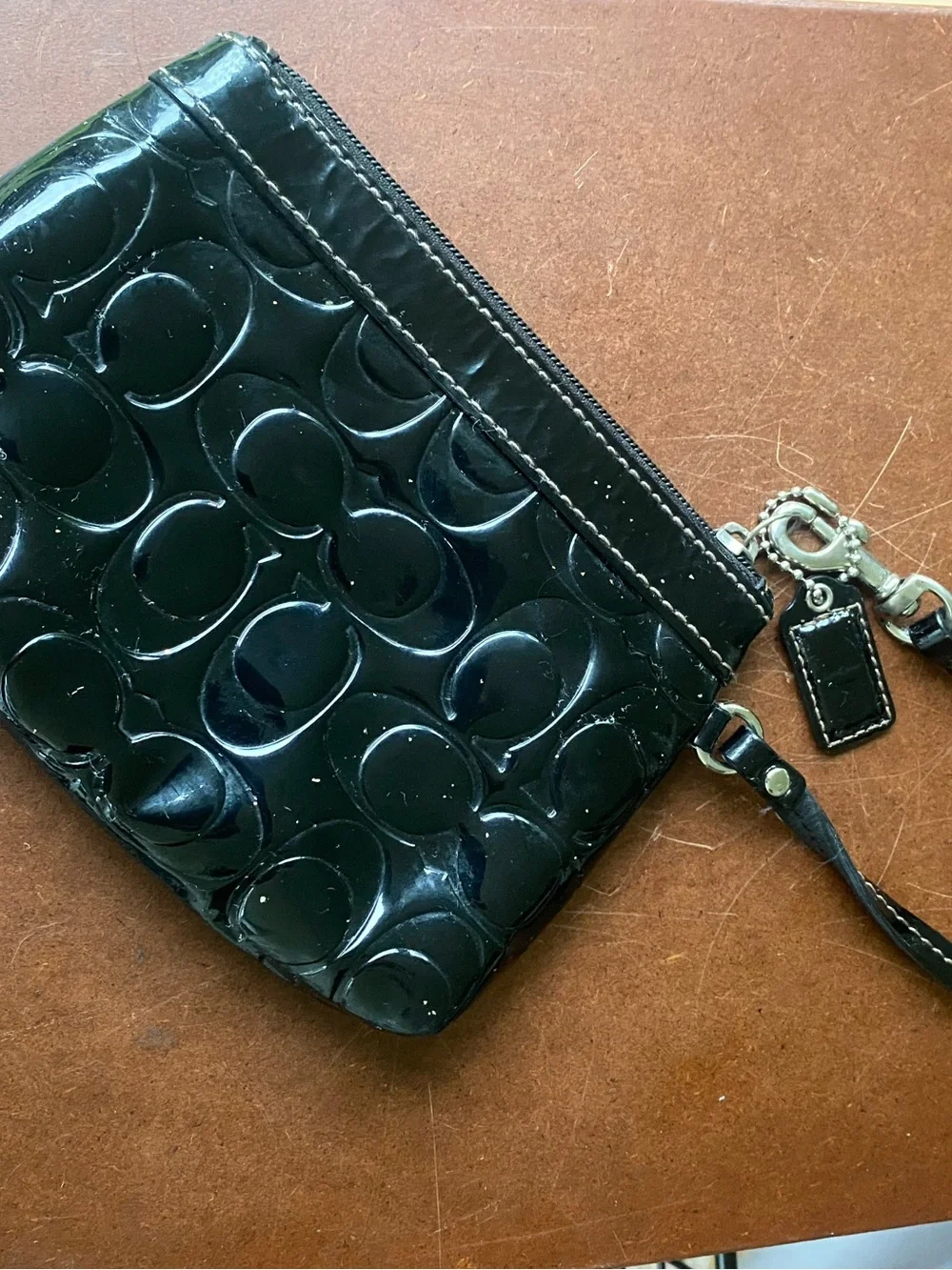 Coach glossy patent
